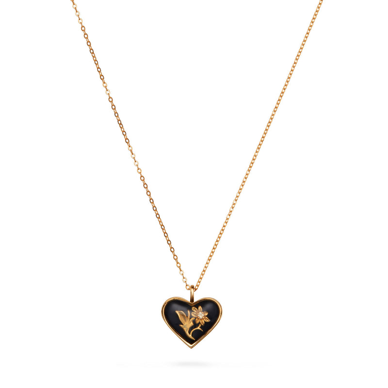 Émail Necklace | Heart