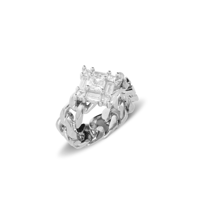 Crystal square Ring