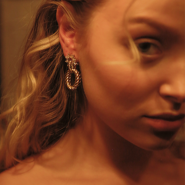 Shiny Rope Earrings