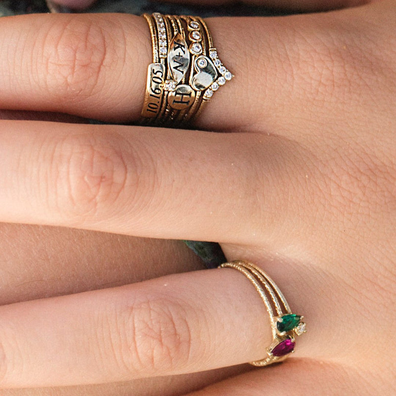 Best friends diamond ring Clearance