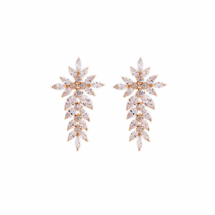 Crystal Cascading Earrings | M